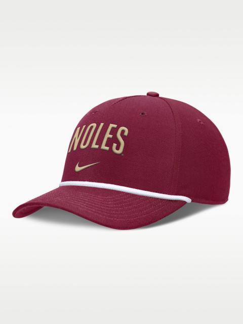 Nike Florida State Primetime Rise Campus Men's Nike College Adjustable Hat