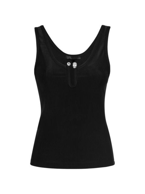 PHILIPP PLEIN pierced sleeveless top