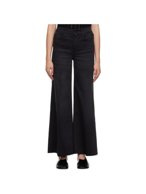 Black 'Le Palazzo Crop' Jeans