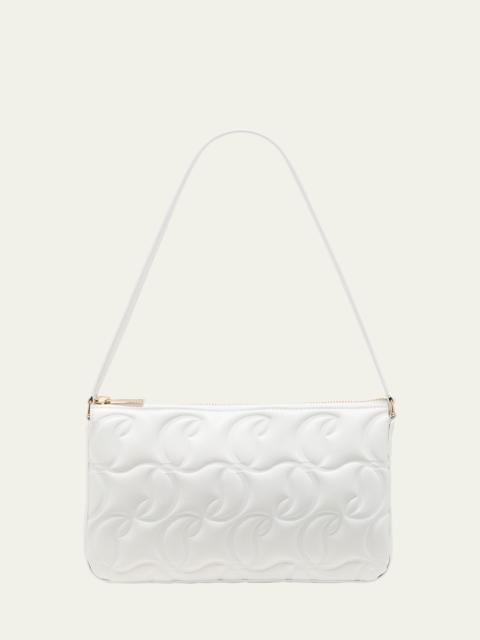 Christian Louboutin Loubila Shoudler Bag in CL Embossed Nappa Leather