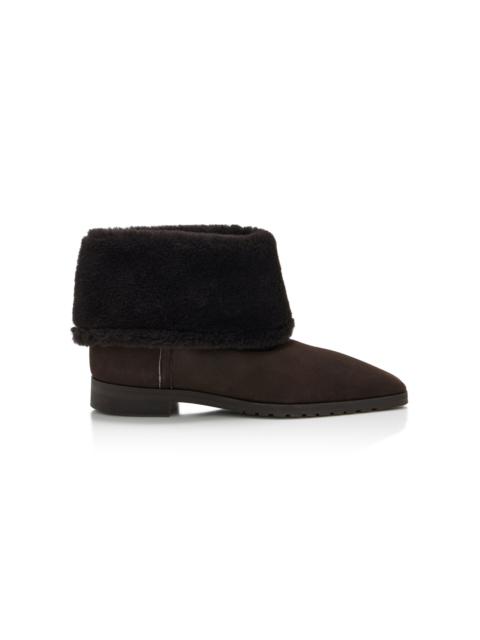 TOTEME Fold-Down Shearling Boots brown