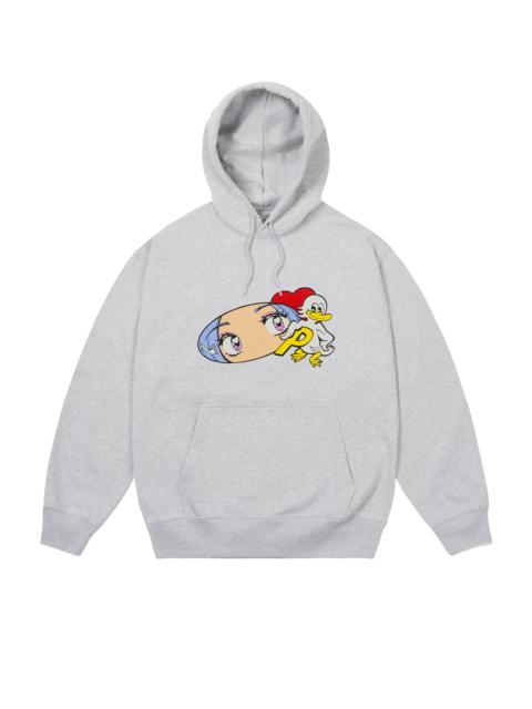 PALACE REAR VIEW HOOD GREY MARL