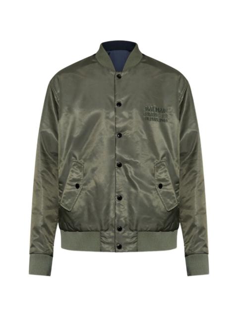 Balmain logo-embroidered reversible jacket