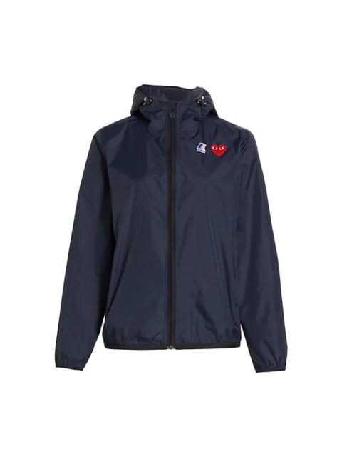 Comme des Garçons PLAY Heart-Patch Zip-Up Hooded Jacket