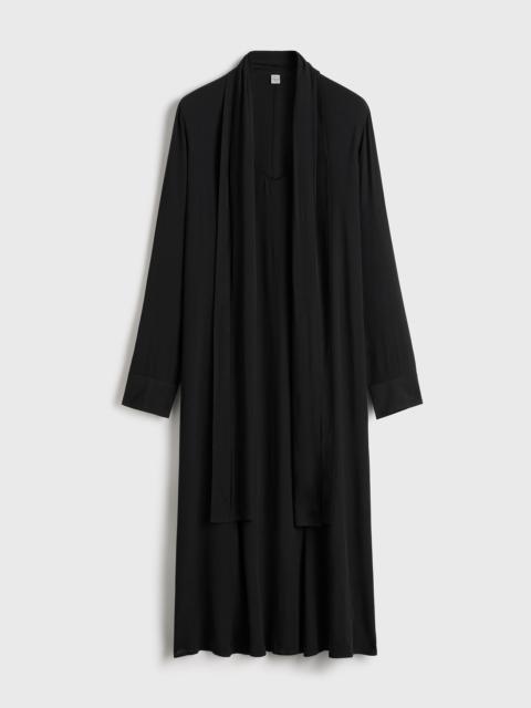 TOTEME Rounded neckline dress black