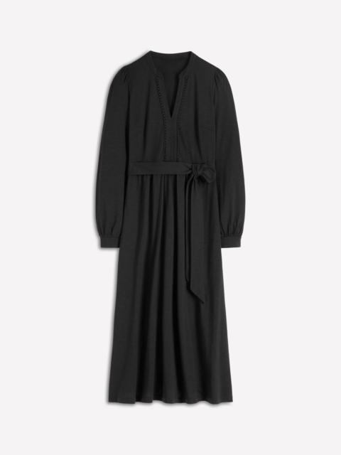 BODEN Naomi Long Sleeve Jersey Dress-Black