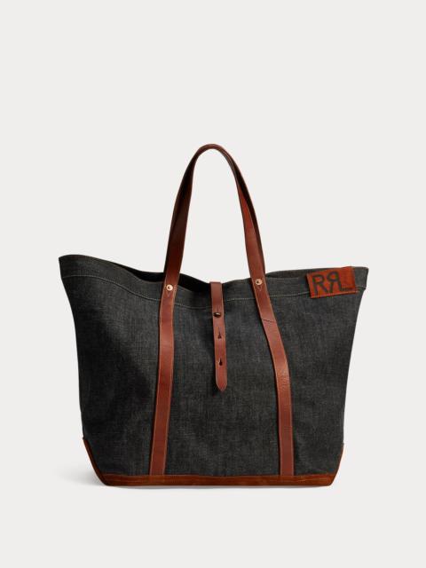 RRL by Ralph Lauren Leather-Trim Denim Tote