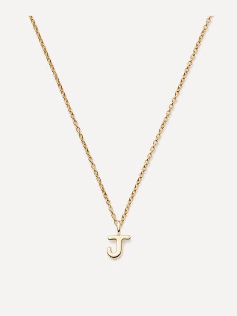 MISSOMA 14ct Gold Fine Initial Mini J Pendant Necklace