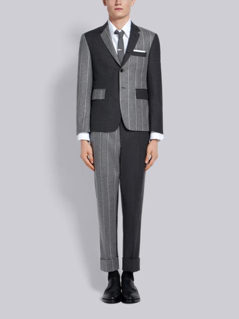 Thom Browne Medium Grey Super 120s Shadow Stripe Classic Suit