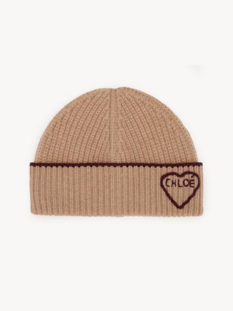 Chloé THE CHLOÉ ENCOEUR BEANIE IN WOOL & CASHMERE