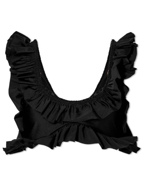 Alexander Wang Alexander Wang Allover Ruffle Bikini Top