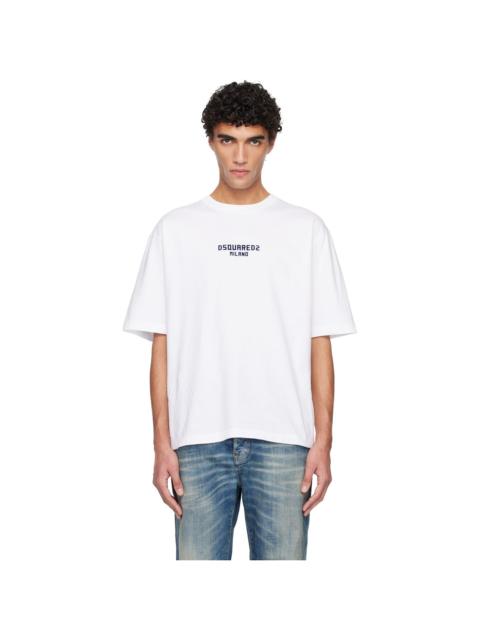 DSQUARED2 White Milano Loose Fit T-shirt