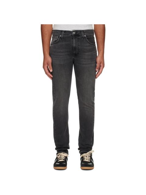 Nudie Jeans Black Lean Dean Jeans