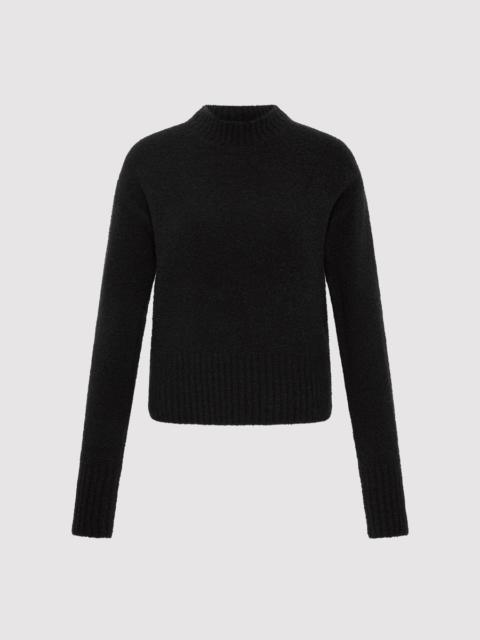 ST. AGNI Boucle Wool Jumper - Black