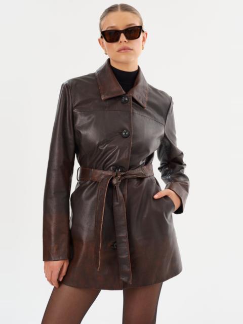 LAMARQUE MARLOWE | Leather Trench Coat