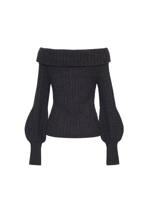 Tamberley Top
Off-the-Shoulder Ease in Sculpted Cable-Knit