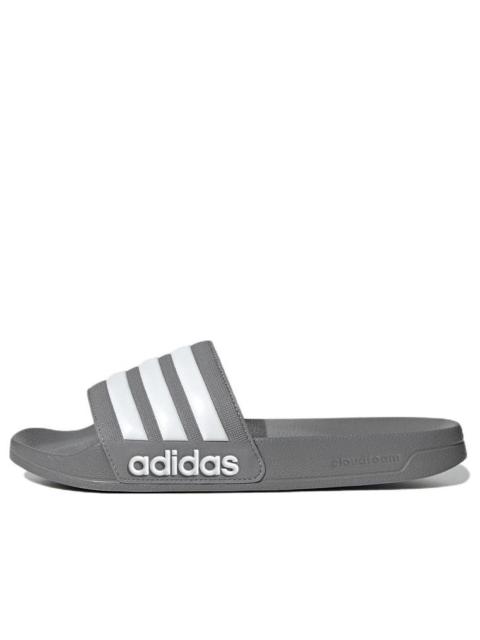 adidas adidas Adilette Shower Slides Cozy Wear-Resistant Unisex Gray Slippers 'Gray White' GY1891