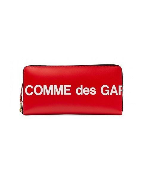 Comme Des Garçons Huge Logo Leather Wallet