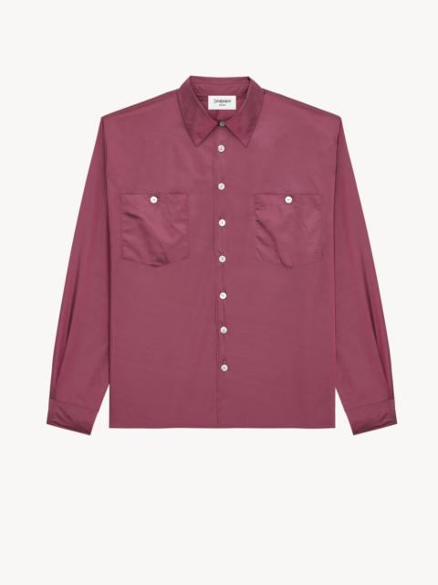 SAINT LAURENT SHIRT IN TAFFETA
