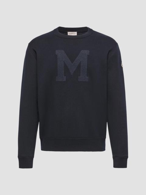 Moncler Men's Sweater in Cotton Blend - Navy Blue