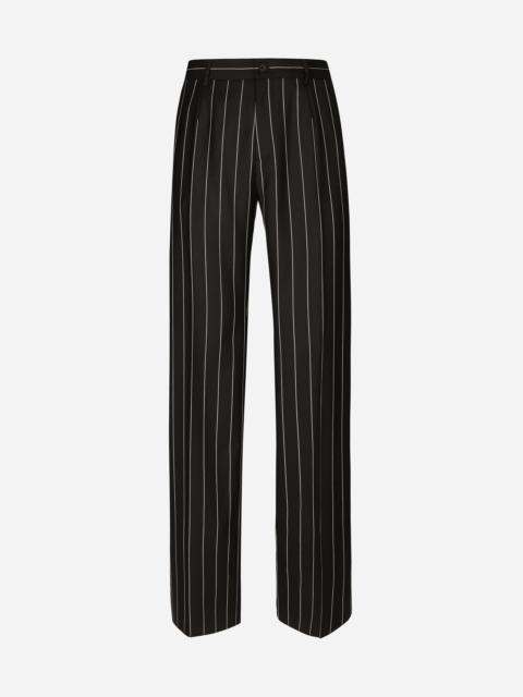 Dolce & Gabbana Straight-leg pinstripe pants