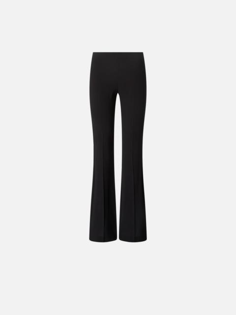PINKO FLARED TROUSERS WITH PRESSED PLEAT DETAIL