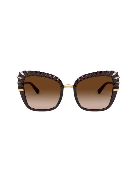 Plissé oversized sunglasses