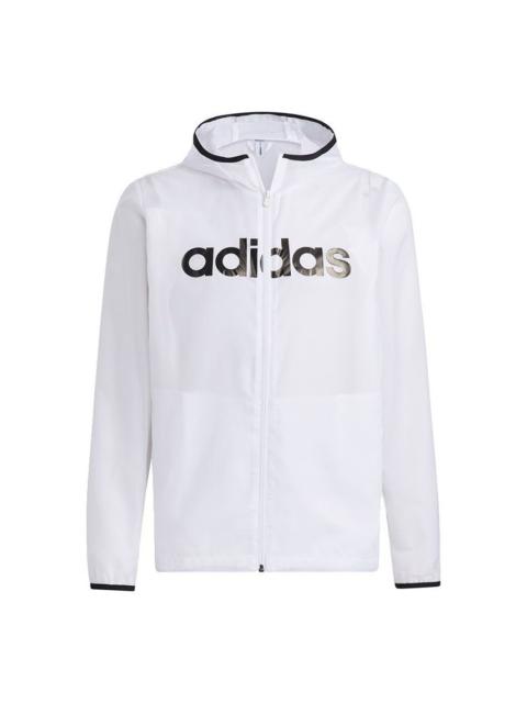 adidas adidas neo M Ce Lw Wb Casual Sports Hooded Jacket White GP4869