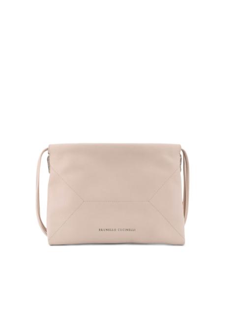 Brunello Cucinelli logo-lettering shoulder bag