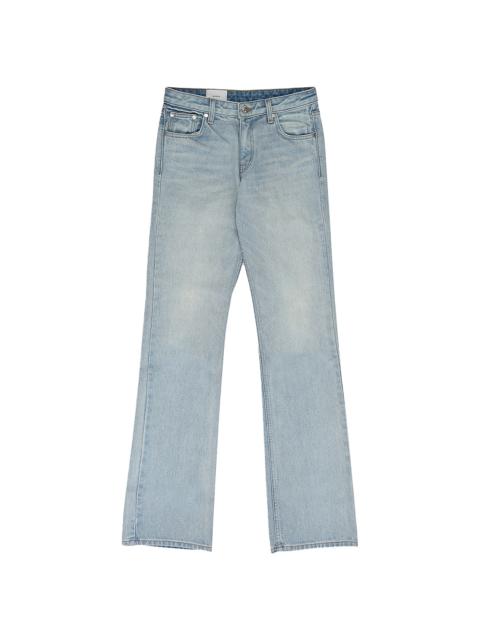 Rhude LOW-WAIST FLARE DENIM BOOTCUT JEANS "INDIGO" RHSS24PA20012305 LIG