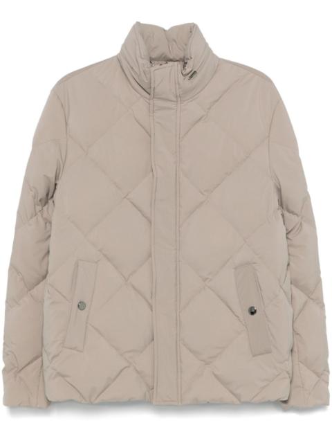 Canali diamond-quilted jacket