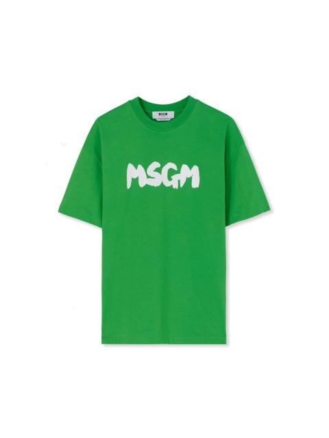MSGM T-Shirt with new brushstroke logo