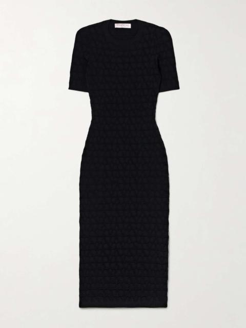 Valentino Jacquard-knit midi dress