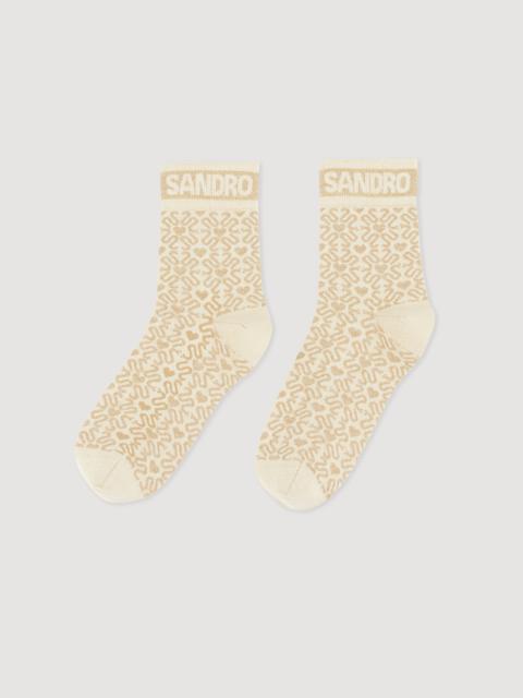 Sandro Shiny double S socks