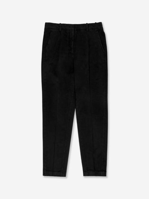 SLOWEAR Regular fit trousers in cotton gabardine and lyocell