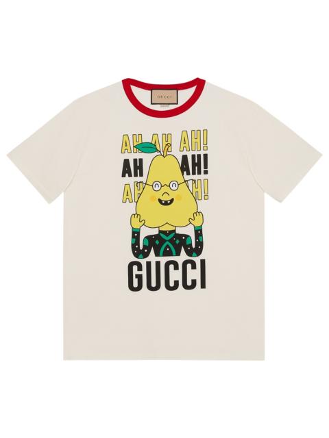 GUCCI x Pablo Delcielo pear print cotton T-shirt