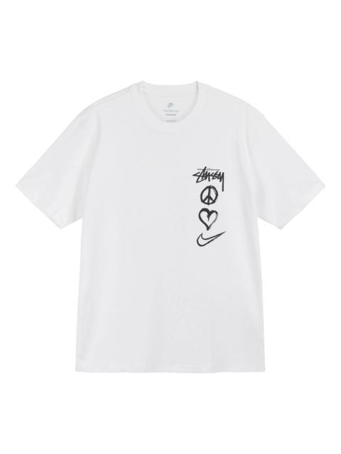 Nike Nike x Stussy Peace Love Swoosh T-Shirt 'White' DM4942-121