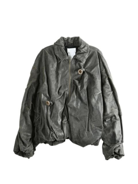 doublet crinkled-finish jacket