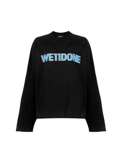 We11done logo-print crew-neck sweatshirt