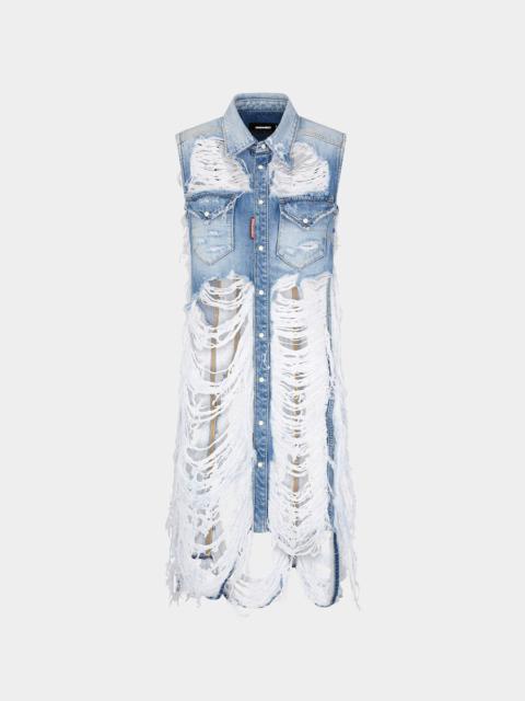 DSQUARED2 SUPER DESTROYED DRESS