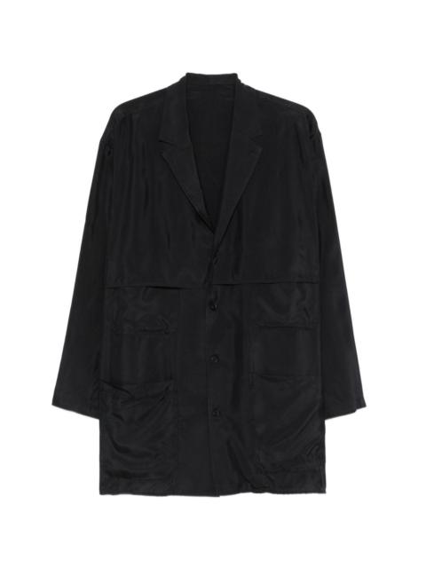Yohji Yamamoto patch-pocket coat