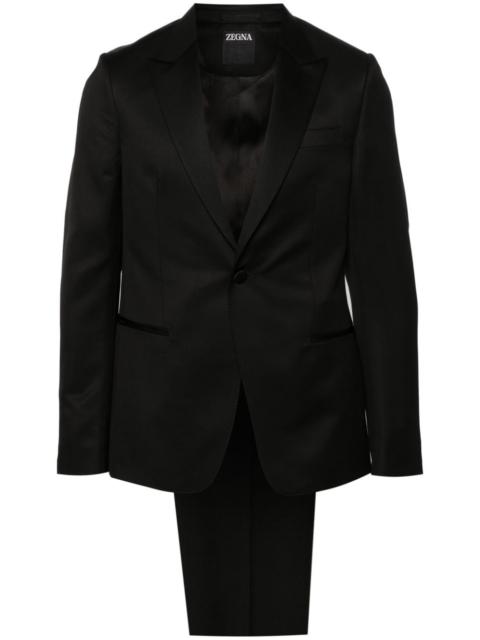 ZEGNA peak-lapels single-breasted suit