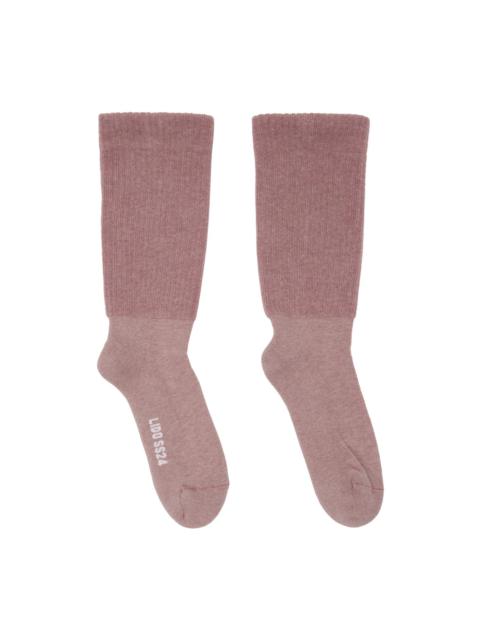 Pink Mid Calf Socks