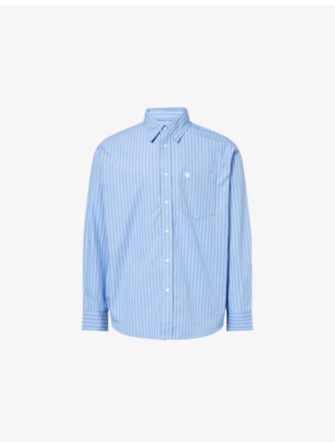 Carhartt WIP Keene Striped Long-Sleeve Cotton Shirt
