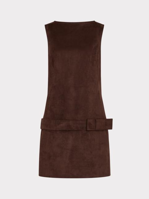 MILLY Fern Faux Suede Mini Dress