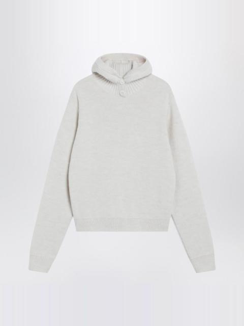 Lemaire Cream Hooded Sweater