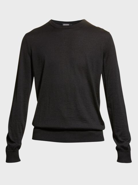 ZEGNA Men's Cashmere Crewneck Sweater