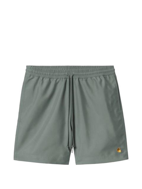 Carhartt Chase Drawstring Embroidered Logo Swim Shorts