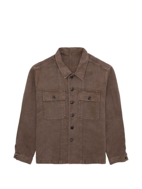 FORTELA front pockets logo button shirt