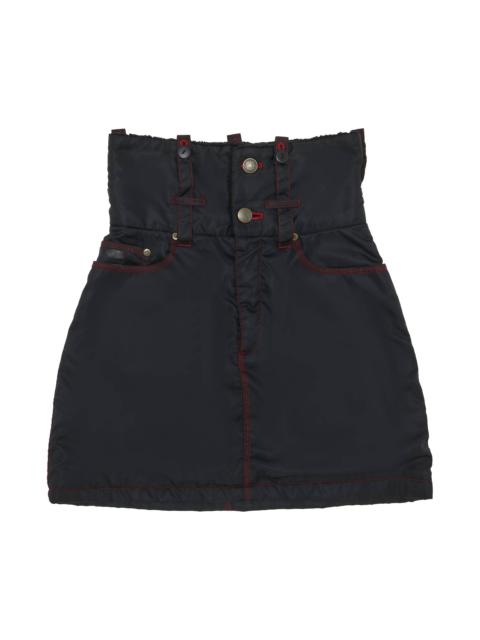 Vintage Jean Paul Gaultier Nylon Skirt 'Black/Red'